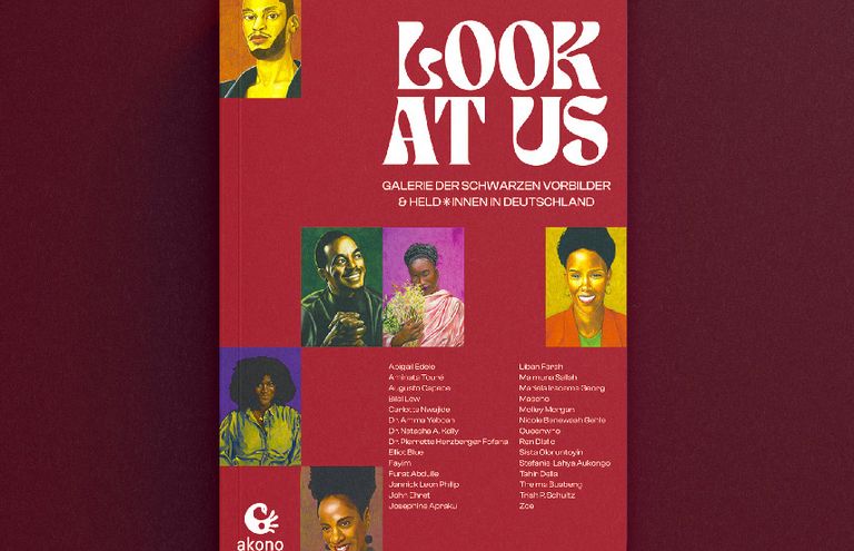 Cover des Buches "Look at Us" aus dem akono-Verlag Leipzig