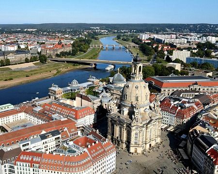 Stadtansicht von Dresden mit Frauenkirche