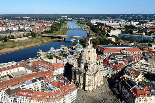 Stadtansicht von Dresden mit Frauenkirche