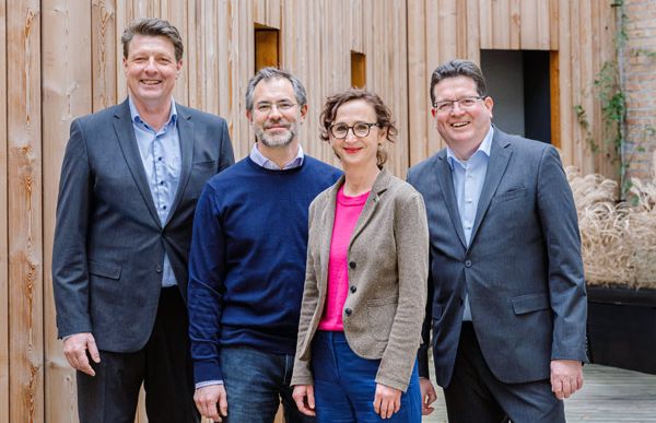 Der vierköpfige Vorstand des European Center of Just Transition Research and Impact-Driven Transfer