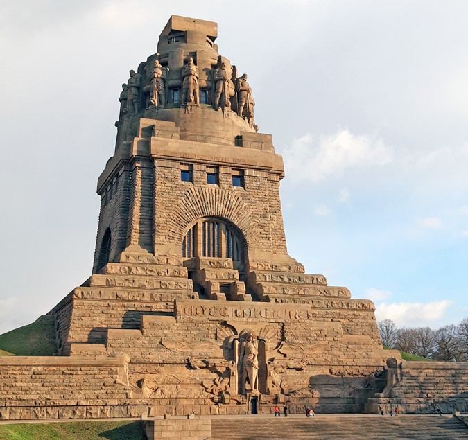 Das Völkerschlacht-Denkmal zu Leipzig.