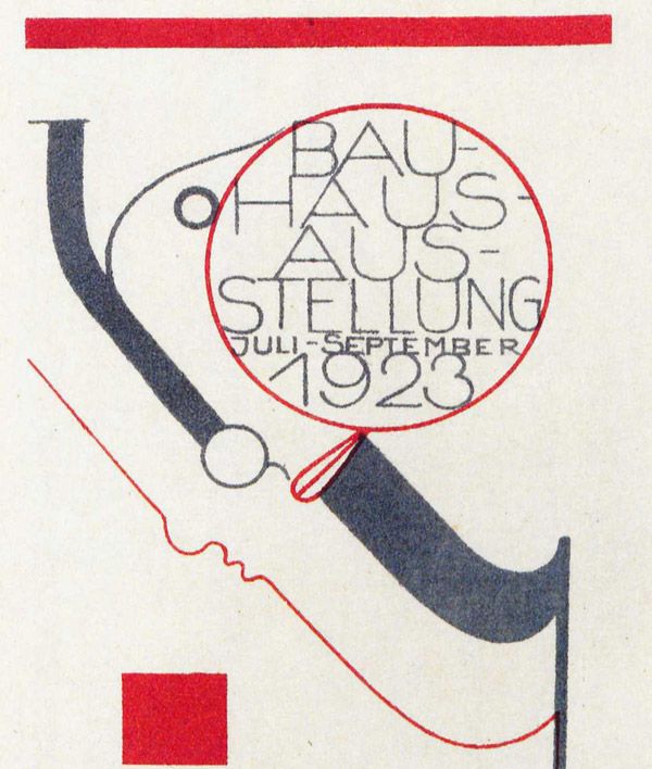 Oskar Schlemmer Postkarte zur Bauhausausstellung 1923