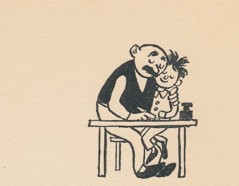 Ausschnitt der ersten „Vater und Sohn“-Bildergeschichte aus dem Jahr 1934.