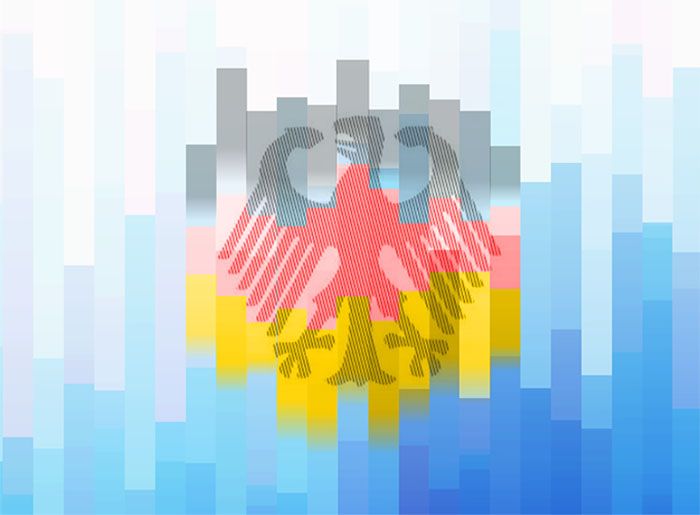 Ein schwarz-rot-goldener Bundesadler auf der Titelseite der MIDEM-Studie (Ausschnitt).